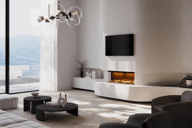 Real Flame Ignite XL Bold 1200 1/2/3 Sided Electric Fireplace